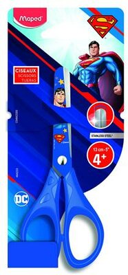 Olló, iskolai, 13 cm, MAPED "Superman"