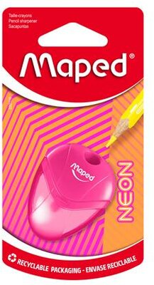 Hegyező, egylyukú, tartályos, MAPED "I-Gloo Neon", vegyes színek