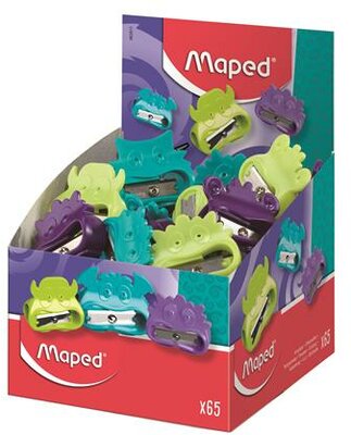 Hegyező display, egylyukú, MAPED "Vivo", szörny, vegyes színek, (65 db)