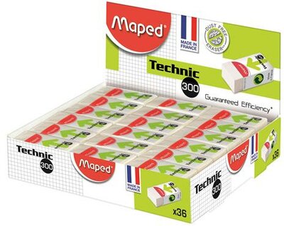 Radír, papírtokkal, MAPED "Mini Technic 300"