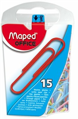 Gemkapocs, 50 mm, MAPED, színes, (15 db)