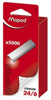 Tűzőkapocs, 24/6, MAPED, (5000 db)