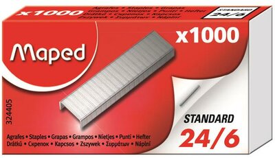 Tűzőkapocs, 24/6, MAPED, (1000 db)