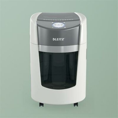 Iratmegsemmisítő, mikrokonfetti, 8 lap, LEITZ "IQ OptiMax Small Office 350 P5"