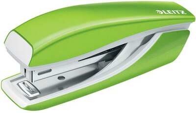 Tűzőgép, mini, No. 10, 10 lap, fém, LEITZ"Nexxt Wow", zöld