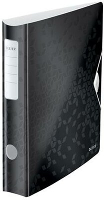 Iratrendező, 65 mm, A4, PP, LEITZ "180 Active Wow", fekete