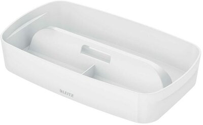 Rendszerező tálca, fogantyúval, kicsi, LEITZ "MyBox", fehér