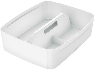 Rendszerező tálca, fogantyúval, nagy, LEITZ "MyBox", fehér