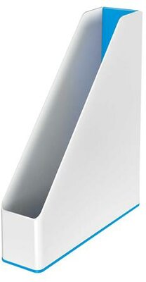 Iratpapucs, műanyag, 73 mm, kettős színhatású, LEITZ "Wow", kék