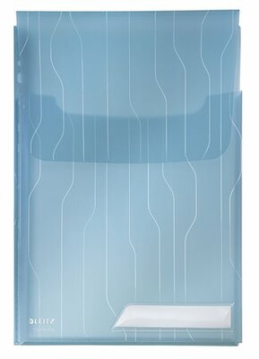 Genotherm, lefűzhető, A4, 200 mikron, füllel, LEITZ "CombiFile Jumbo", kék, (3 db)