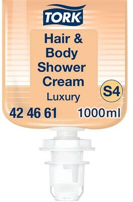 Folyékony szappan, 1 l, S4 rendszer, TORK "Luxury", tusoláshoz és hajmosáshoz