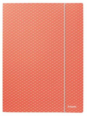 Gumis mappa, karton, A4, ESSELTE "Colour'Breeze", korall
