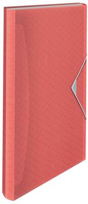 Harmonikamappa, A4, PP, 6 rekeszes, ESSELTE "Colour'Breeze", korall