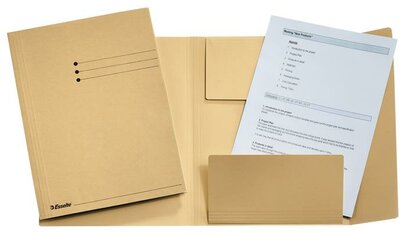 Pólyás dosszié, prespán, A4, ESSELTE, kagyló