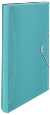 Harmonikamappa, A4, PP, 6 rekeszes, ESSELTE "Colour'Breeze", kék