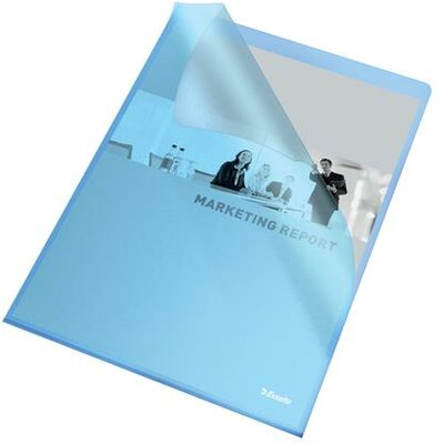 Genotherm, "L", A4, 105 mikron, narancsos felület, ESSELTE "Standard", kék, (25 db)