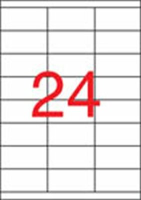 Etikett, univerzális, 70x33,8 mm, APLI, 2400 etikett/csomag, (100 lap)