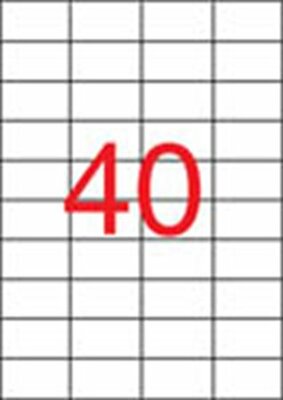 Etikett, univerzális, 52,5x29,7 mm, APLI, 4000 etikett/csomag, (100 lap)