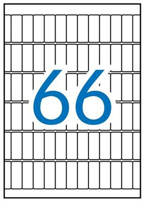 Etikett, 12x30 mm, kerekített sarkú, A5 hordozón, APLI, 990 etikett/csomag, (15 lap)