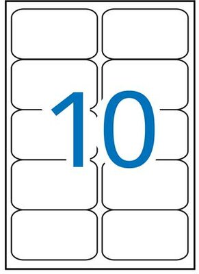 Etikett, univerzális, 99,1x57 mm, kerekített sarkú, APLI, 1000 etikett/csomag, (100 lap)