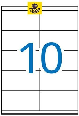 Etikett, univerzális, 105x57 mm, APLI, 1000 etikett/csomag, (100 lap)