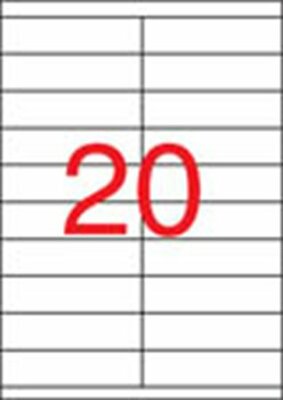 Etikett, univerzális, 105x29 mm, APLI, 2000 etikett/csomag, (100 lap)