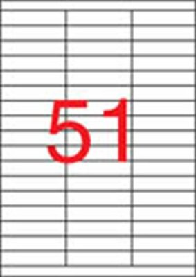 Etikett, univerzális, 70x16,9 mm, APLI, 5100 etikett/csomag, (100 lap)