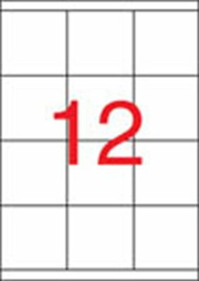 Etikett, univerzális, 70x67,7 mm, APLI, 1200 etikett/csomag, (100 lap)