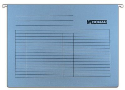 Függőmappa, karton, A4, DONAU, kék, (25 db)