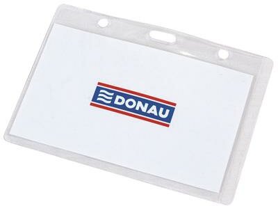 Azonosítókártya tartó, 105x65 mm, hajlékony, fekvő, DONAU, (50 db)