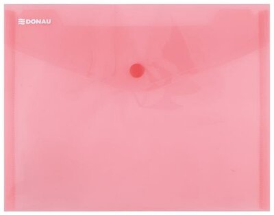 Irattartó tasak, A5, PP, patentos, DONAU, piros