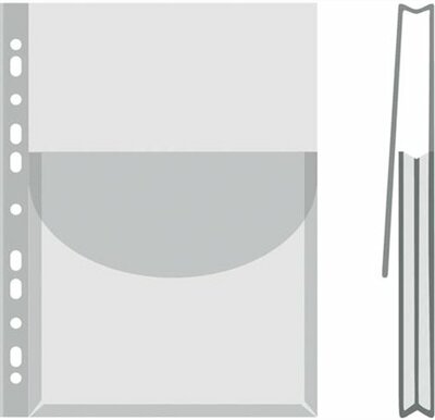 Katalógustartó genotherm, lefűzhető, A4, 170 mikron, víztiszta, 27 mm, DONAU, (12 db)