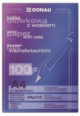 Indigó, kézi, A4, 100 lap, DONAU, lila, (100 lap)