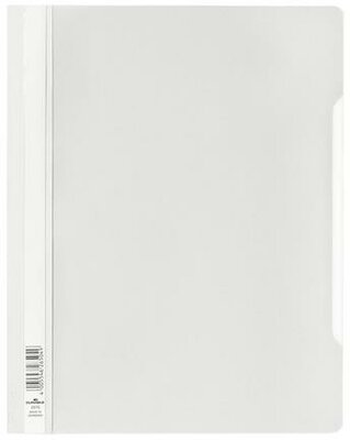 Gyorsfűző, PP, A4+, DURABLE, fehér, (50 db)