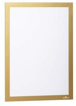 Infokeret, A4, öntapadó háttal, DURABLE "DURAFRAME®", arany, (2 db)