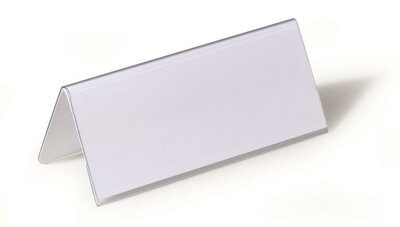 Névtábla tartó, asztali, 61/122x150 mm, DURABLE, (25 db)