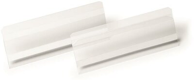 Logisztikai zseb, 210x74 mm, fekvő, DURABLE "HARD COVER", öntapadó csíkkal, átlátszó, (10 db)