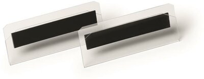 Logisztikai zseb, 100x38 mm, fekvő, DURABLE, mágneses, átlátszó, (10 db)