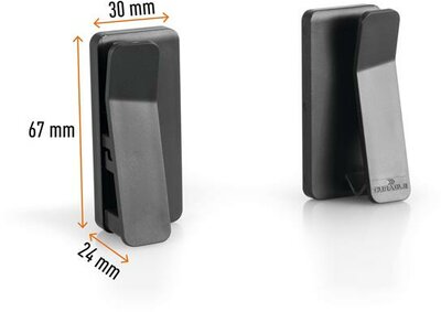 Tablet tartó szett, fali, DURABLE "VISIOCLIP", (2 db)