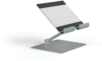 Tablet tartó állvány, asztali, DURABLE "RISE", ezüst