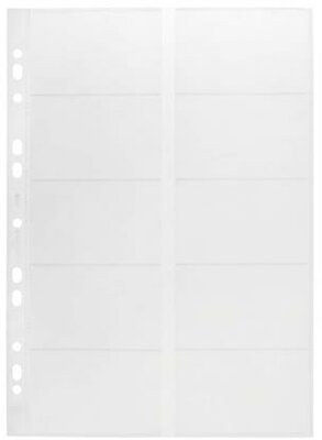 Névjegytartó betét, 10 db-os, DURABLE, (10 db)