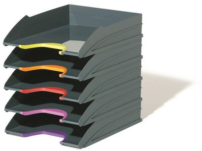 Irattálca szett, műanyag, 5 részes, DURABLE "VARICOLOR® 5", (5 db)