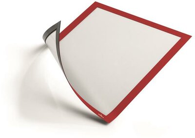 Infokeret, A4, mágneses, DURABLE "DURAFRAME® MAGNETIC", piros, (5 db)