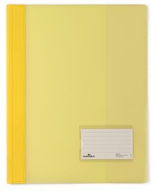 Gyorsfűző, A4, extra erős, széles, DURABLE, sárga