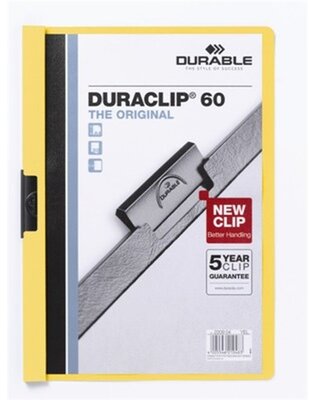 Durable Duraclip A4 60lapos sárga clip-mappa