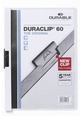 Durable Duraclip A4 60lapos fehér clip-mappa