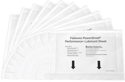 Olajozó lapok, "Powershred® iratmegsemmisítőkhöz, FELLOWES, (10 db)