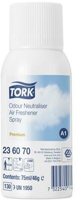 Szagsemlegesítő spray, 75 ml, TORK, átlátszó