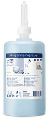 Folyékony szappan, 1 l S1 rendszer, TORK "Pipere", világoskék