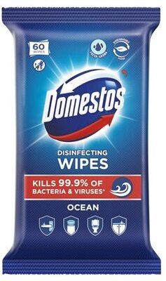 Nedves törlőkendő, 60 db, DOMESTOS "óceán", (60 lap)